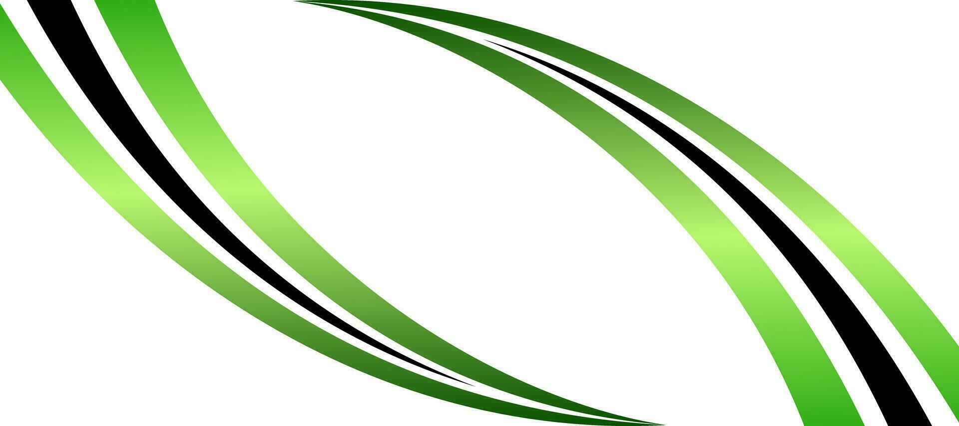 abstract flowing green gradient spiral curl template background vector