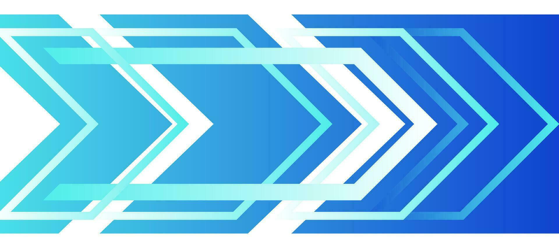 techno arrow chevron blue gradient futuristic cyber background vector