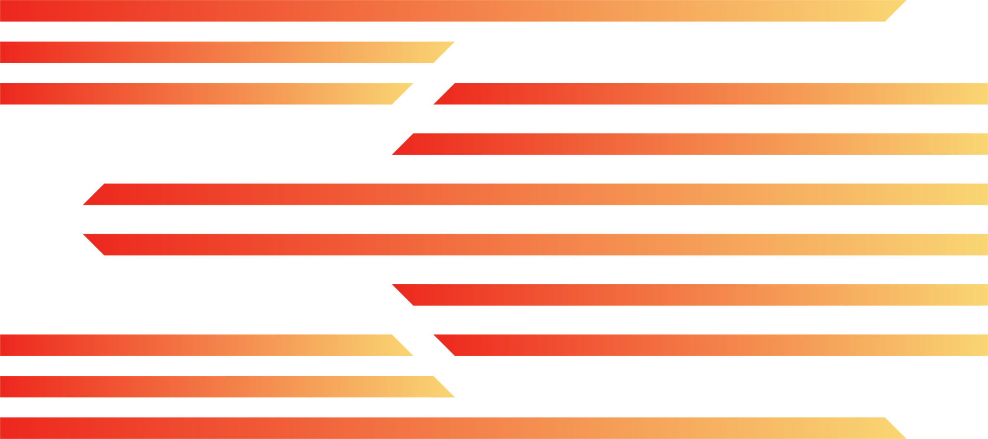 abstract horizontal arrow stripes lines orange gradient background transparent png