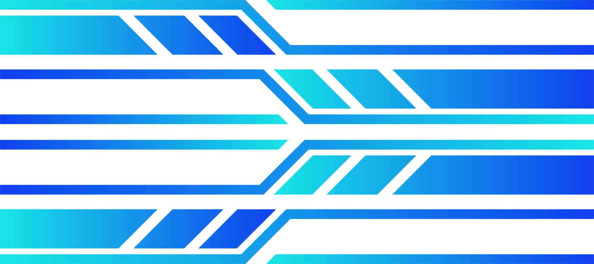 abstract chevron tech arrow blue lines gradient background transparent png