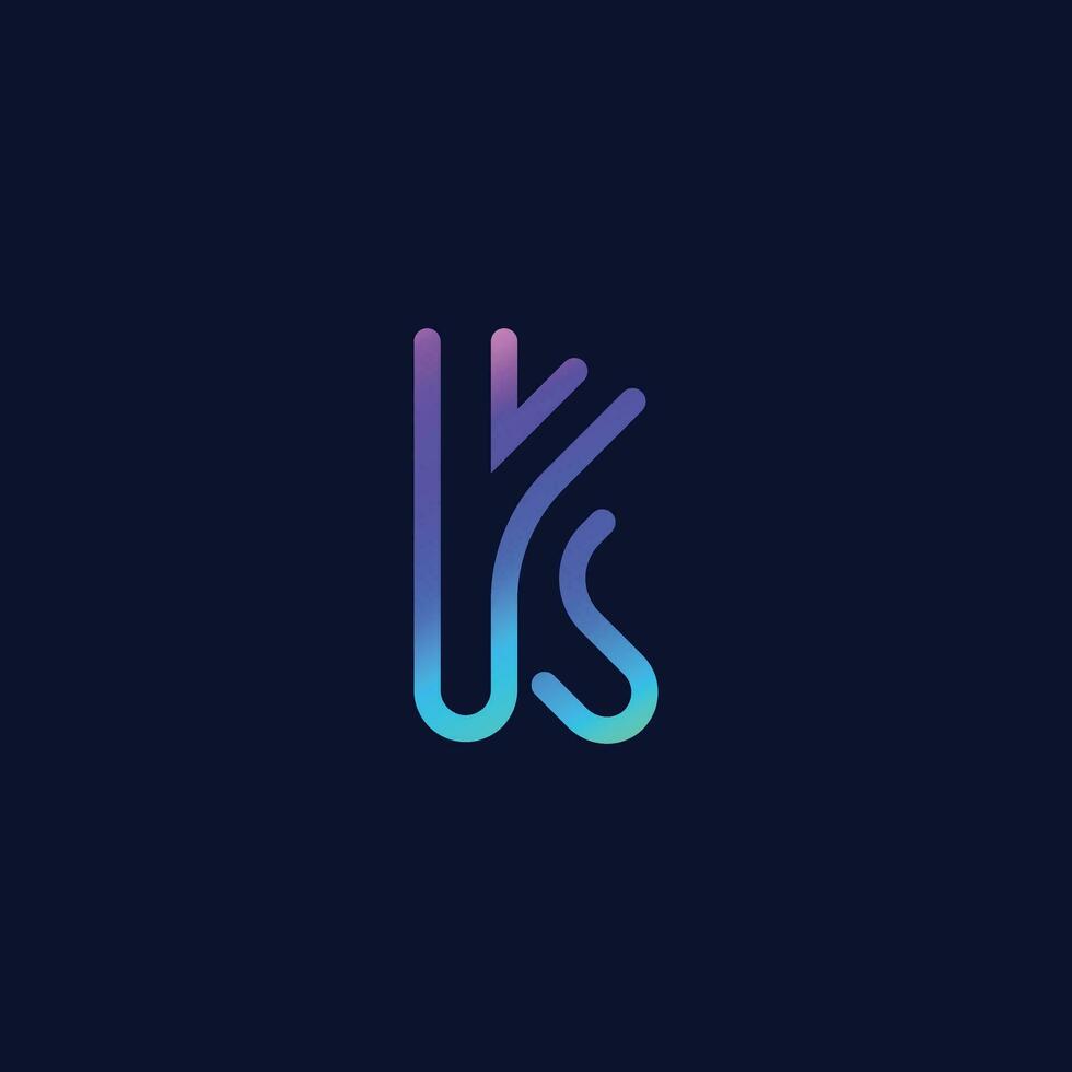 letra k logotipo conjunto colección vector