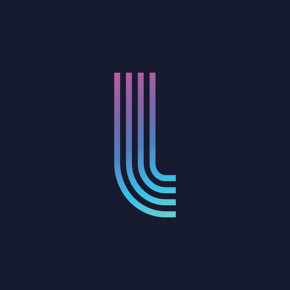 the letter j logo with a blue and purple gradient vector