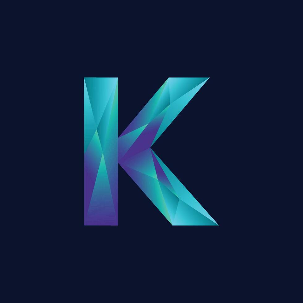 Letter K abstract logo vector