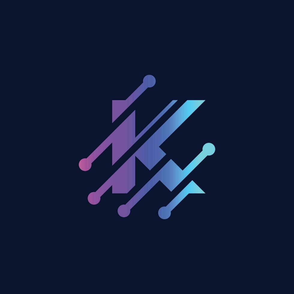 illustration vector graphic logo designs. pictogram, monogram logo letter K