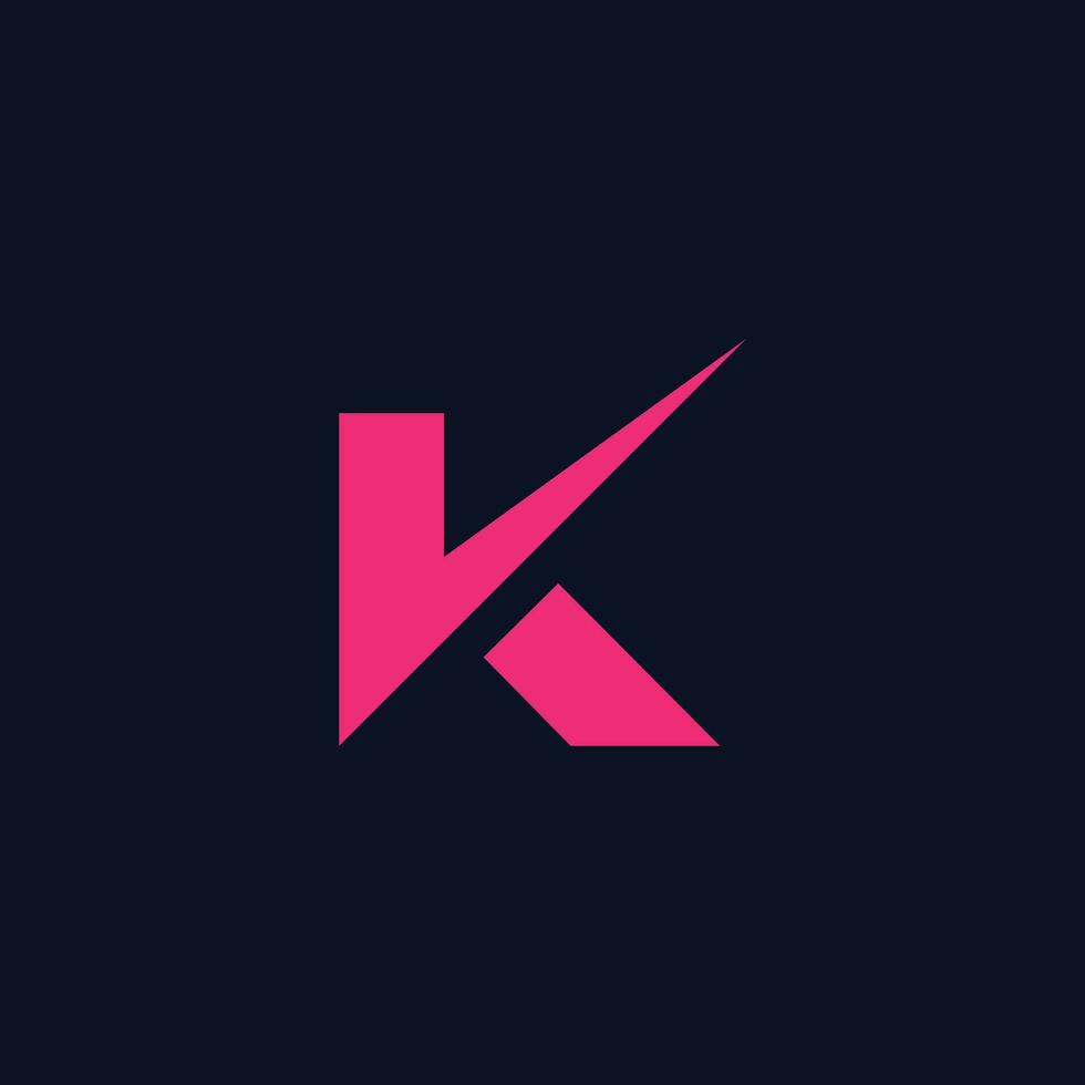 Modern letter K Creative logo design vector