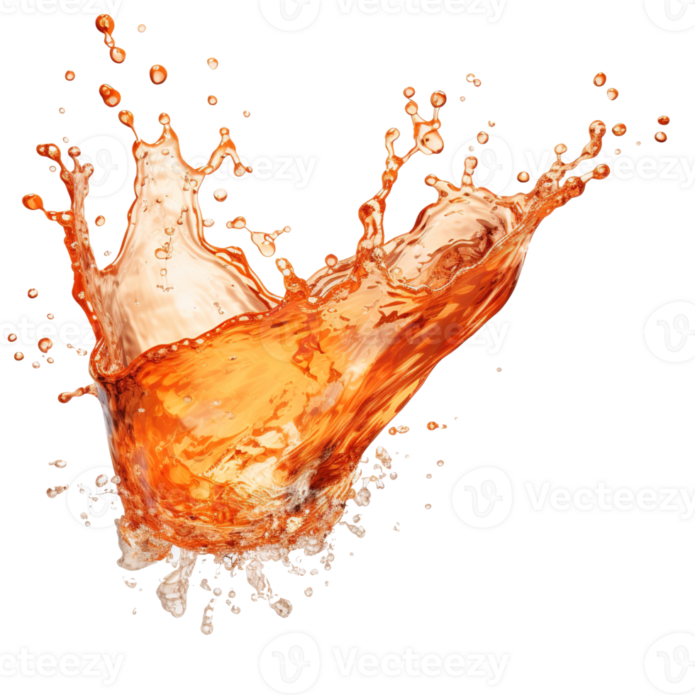 AI generated Refreshing cola drink with fizzy bubbles, featuring a lively splash on a clear background, perfect for summer refreshment, food and drink background png