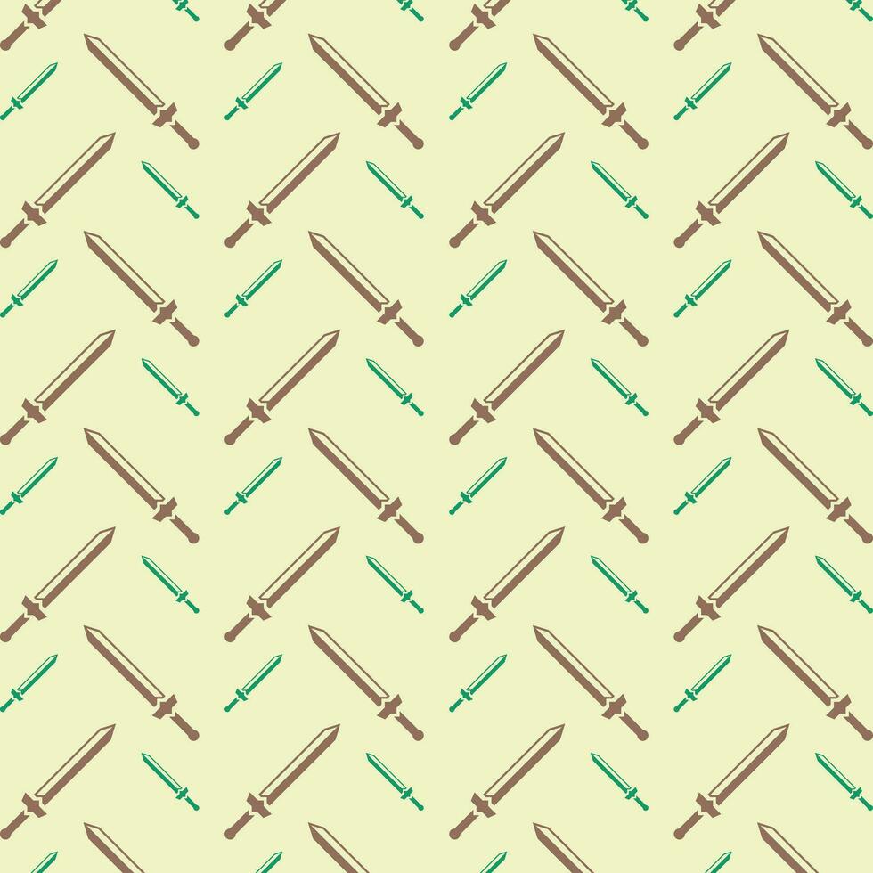 Swords abstract repeating pattern design vector illustration