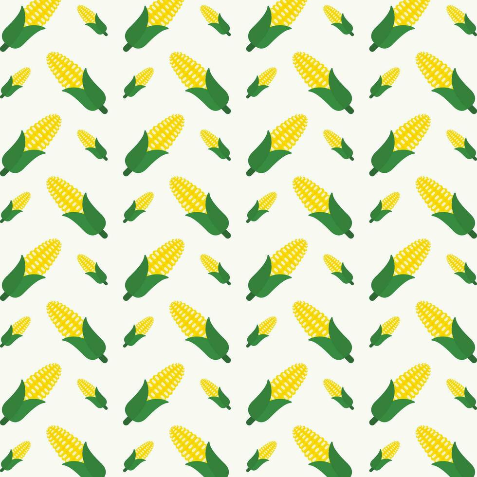 Corn design vector illustration seamless repeating pattern background