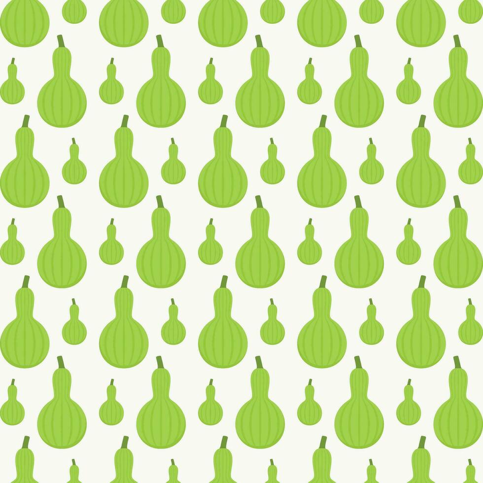 Bottle gourd design vector illustration seamless repeating pattern