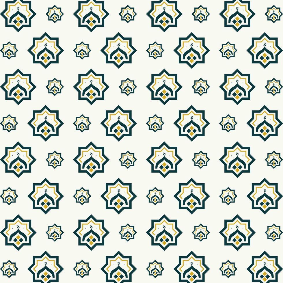Islamic mosque seamless pattern design beautiful vector illustration