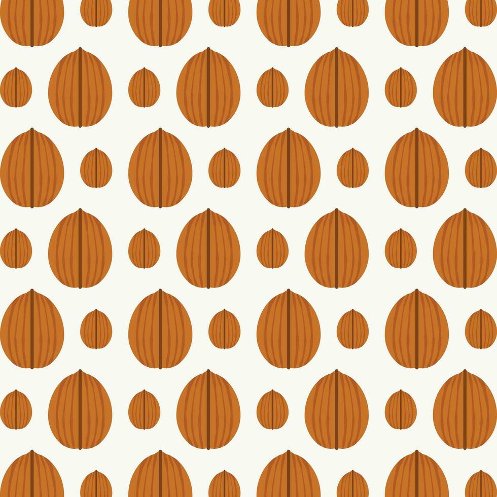 Walnut design vector illustration seamless repeating pattern background