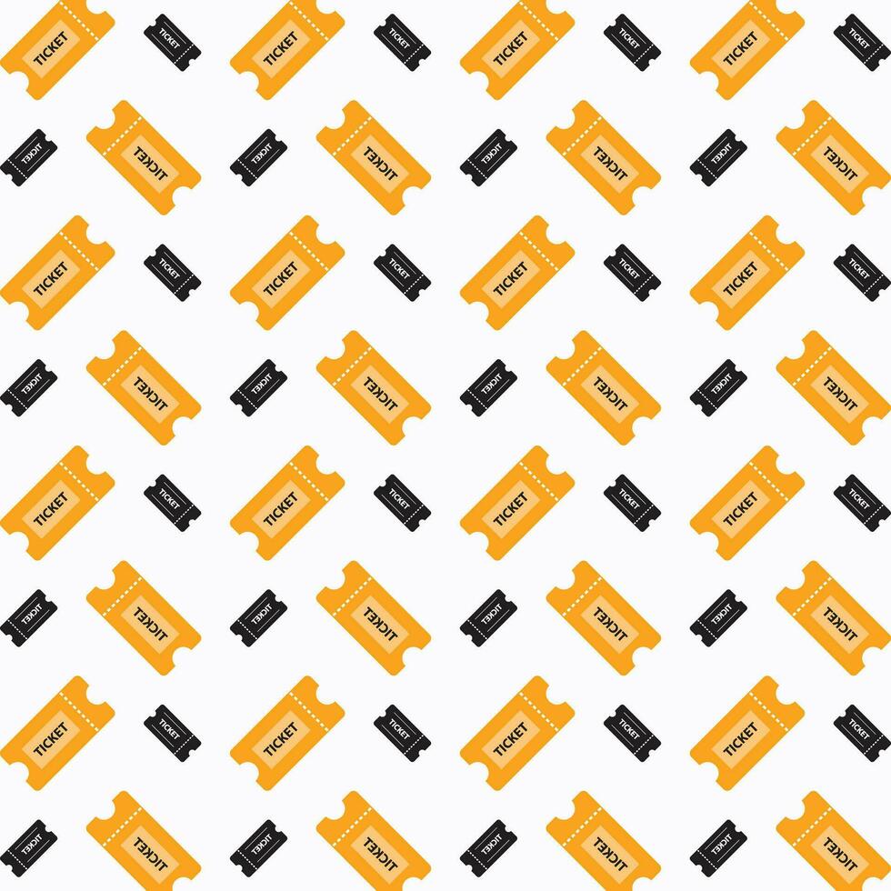 Ticket trendy abstract pattern repeating vector illustration background