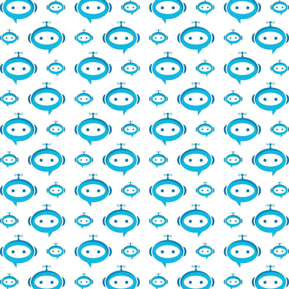 Chatbot beautiful pattern repeating abstract vector background