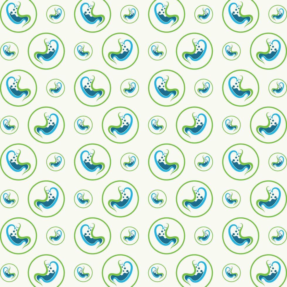 Stomach Health seamless pattern design beautiful vector illustration