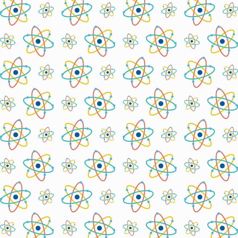 Atom pattern design colorful abstract vector illustration background