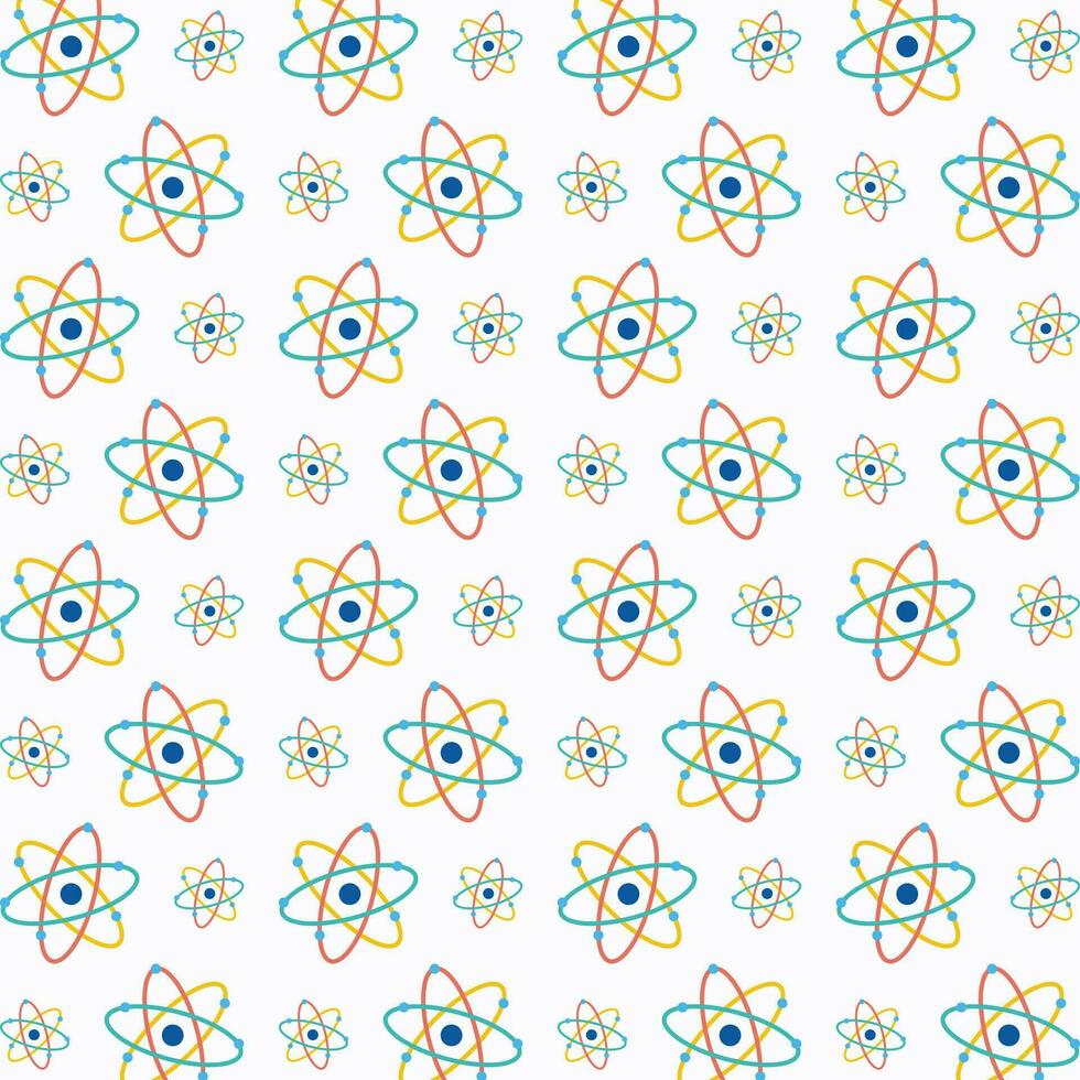 Atom pattern design colorful abstract vector illustration background