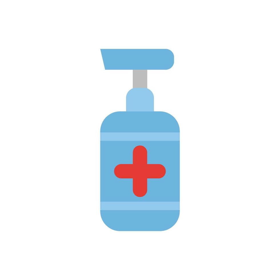 Hand Sanitizer Vector Flat Icon For Personal And Commercial Use.