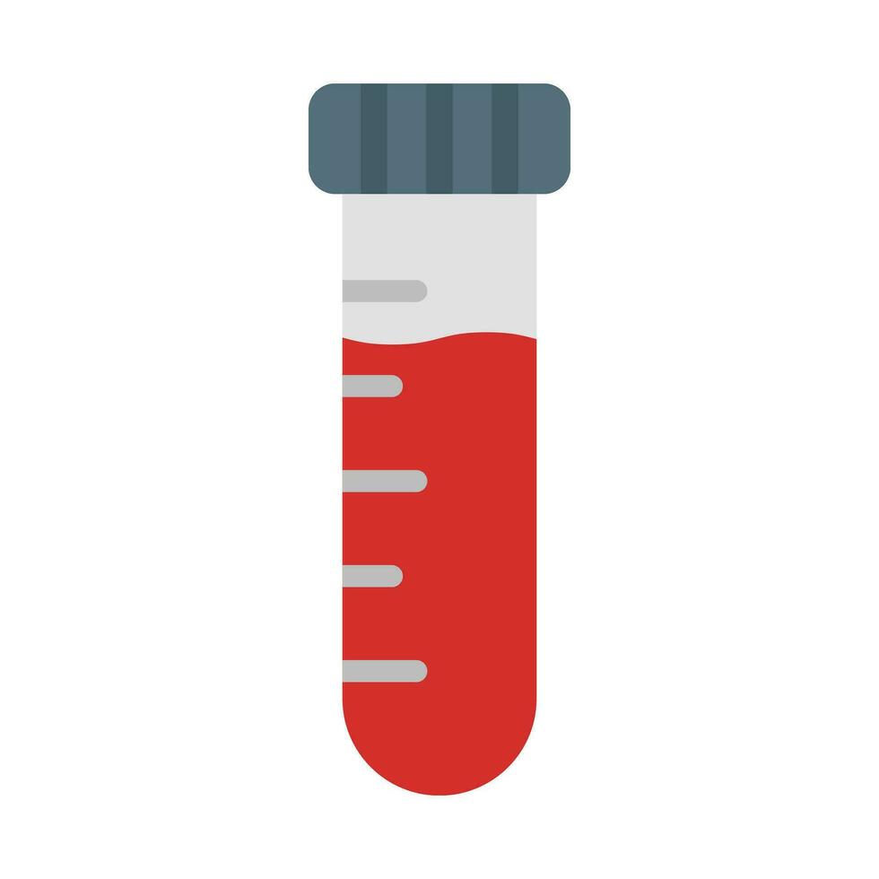 Sample Tube Vector Flat Icon For Personal And Commercial Use.