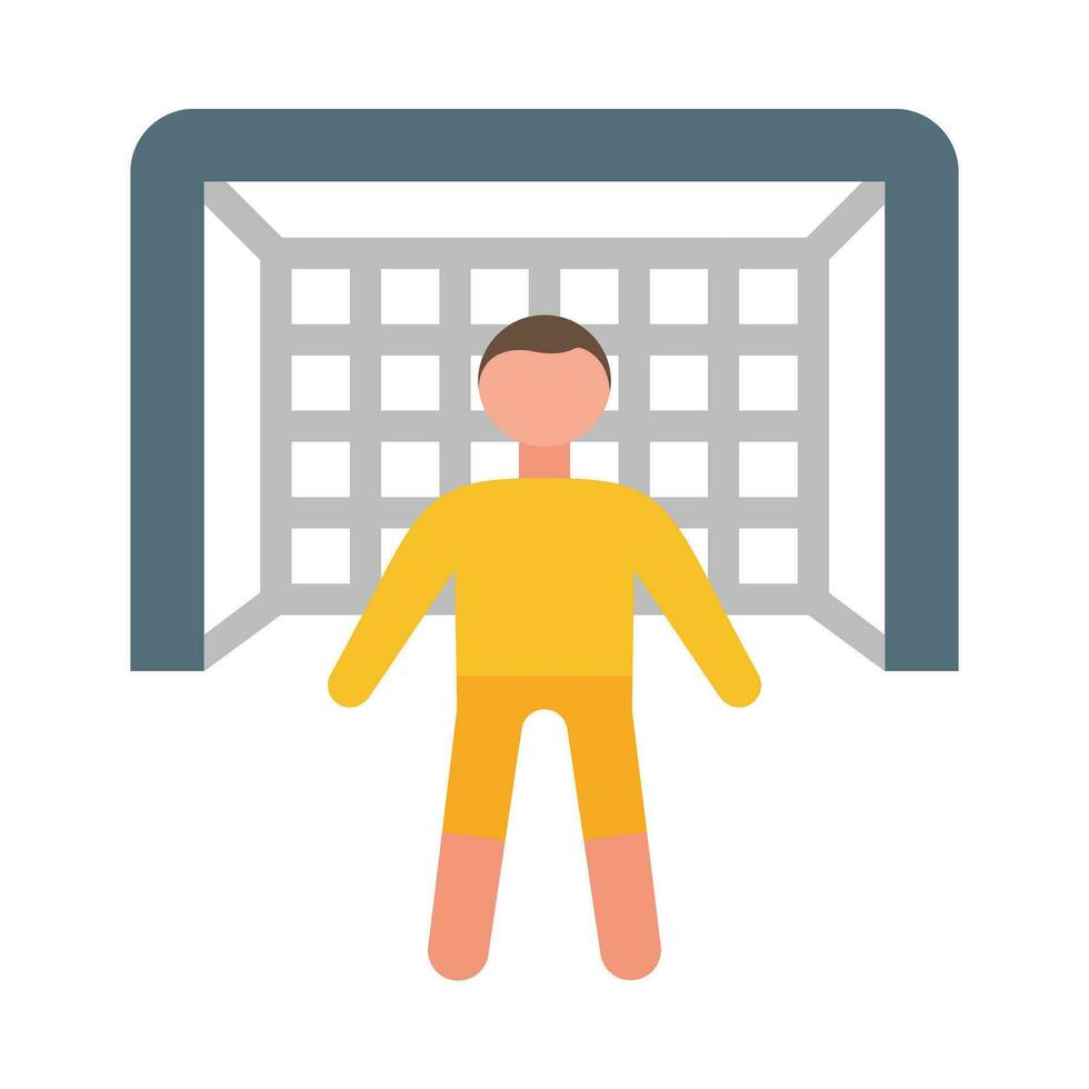 Goalie Vector Flat Icon For Personal And Commercial Use.