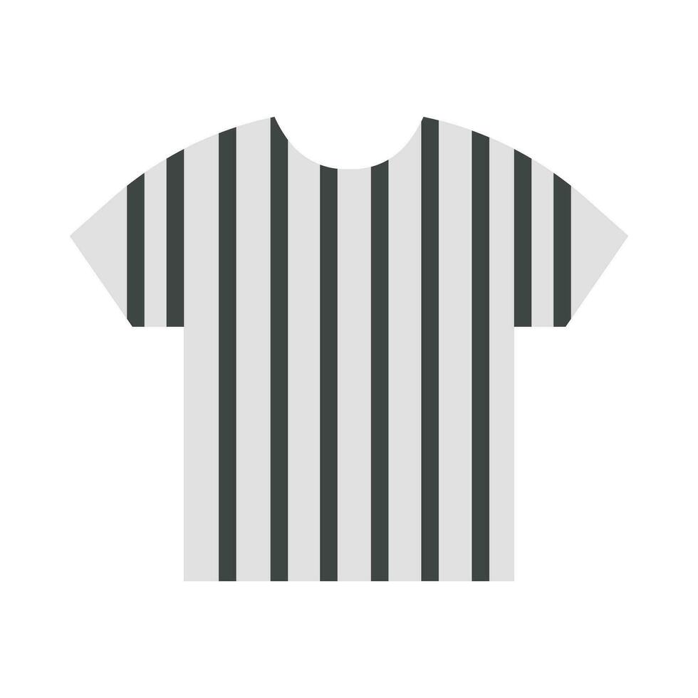 Referee Shirt Vector Flat Icon For Personal And Commercial Use.
