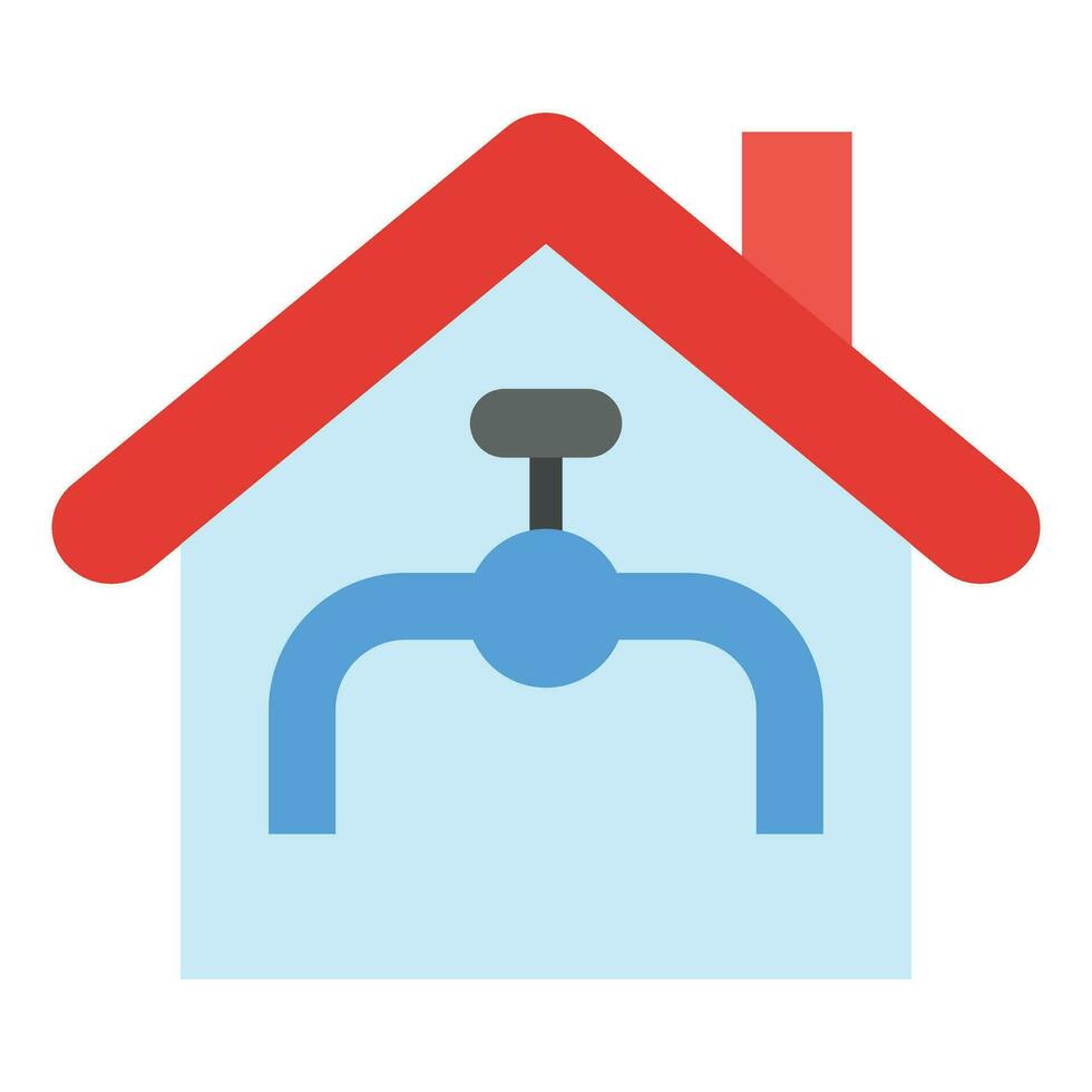 Water Supply Vector Flat Icon For Personal And Commercial Use.