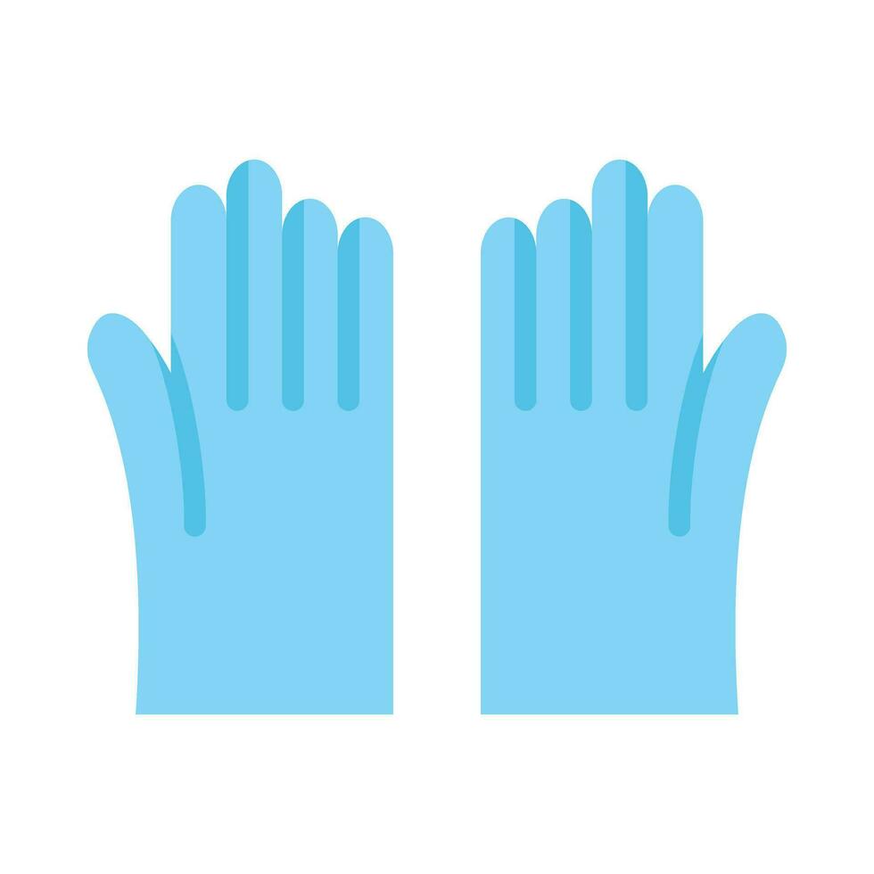 guantes vector plano icono para personal y comercial usar.