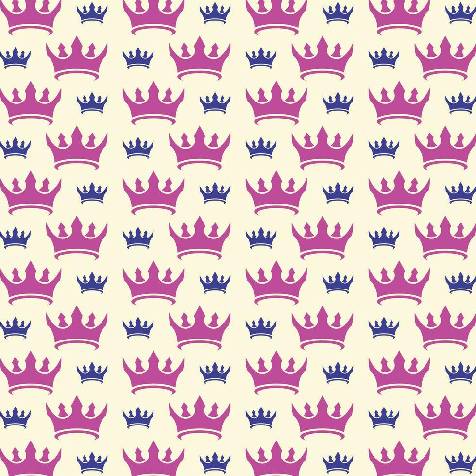 Crown trendy design pattern vector illustration