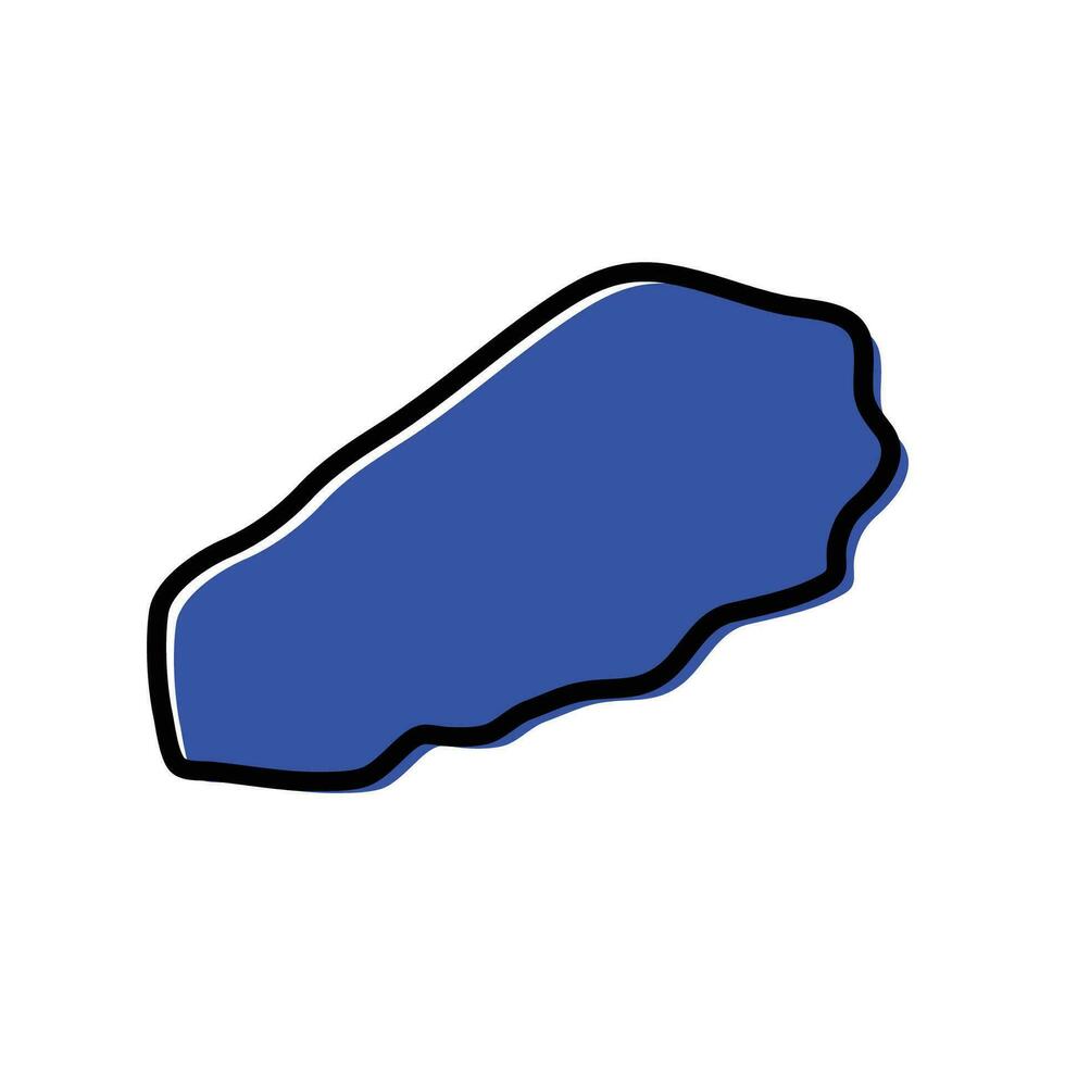 Wadi al Hayaa region of Libya vector map Illustration.