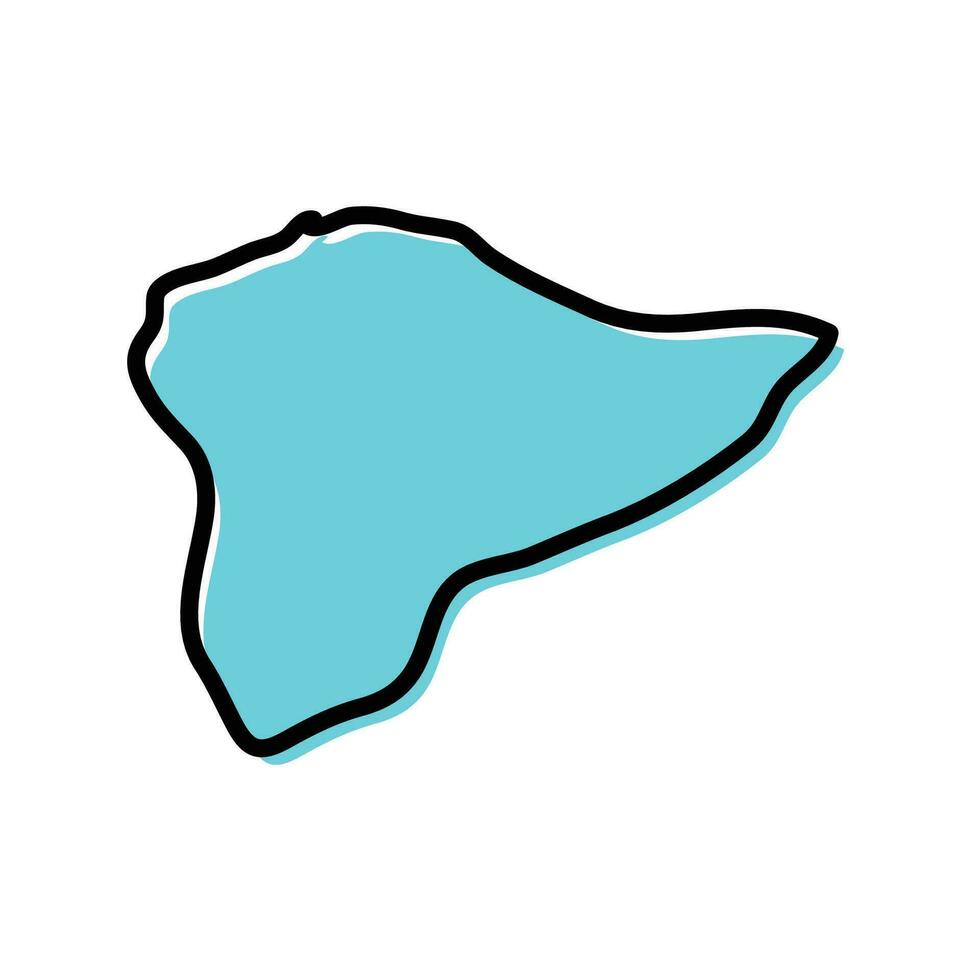 Tripoli region of Libya vector map Illustration.