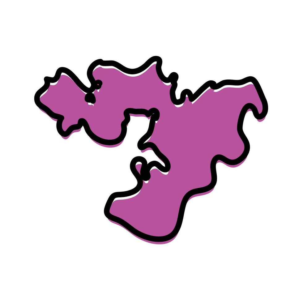 Oromia region of Ethiopia vector map design.
