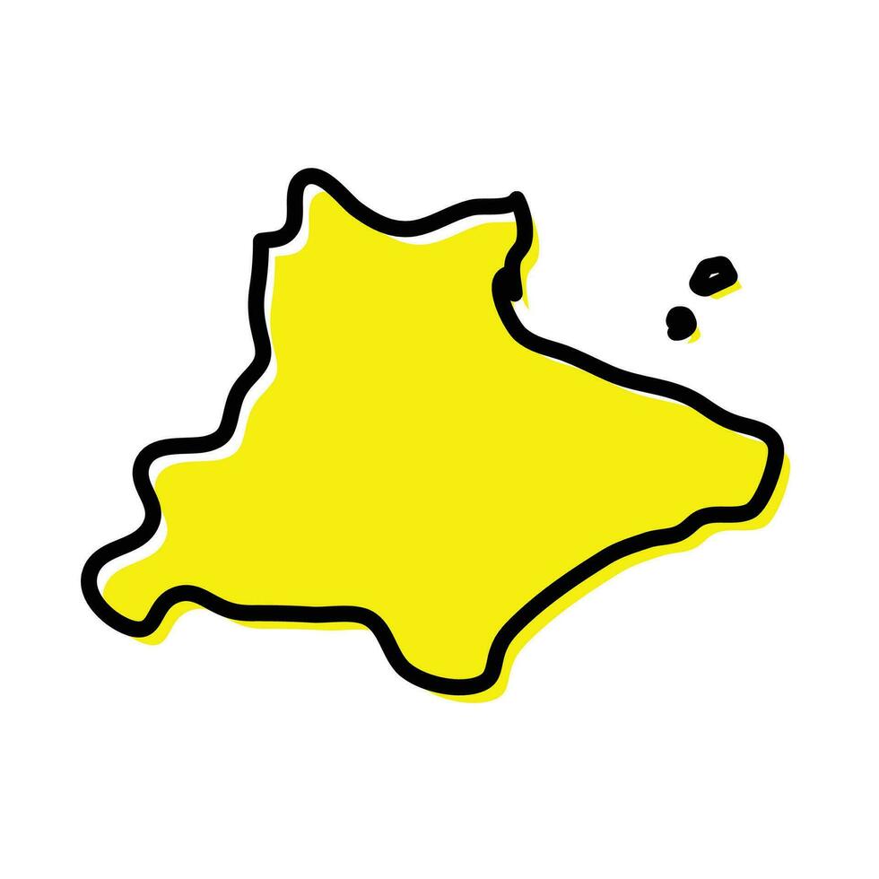 monastir división de Túnez vector mapa ilustración.