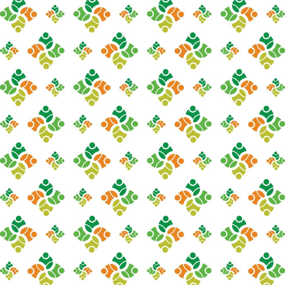 People unity trendy smart pattern colorful illustration background vector