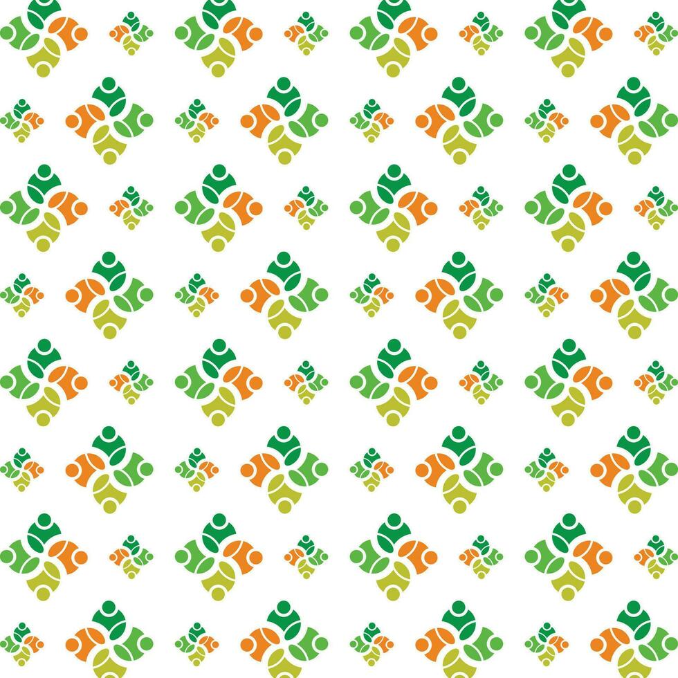 People unity trendy smart pattern colorful illustration background vector