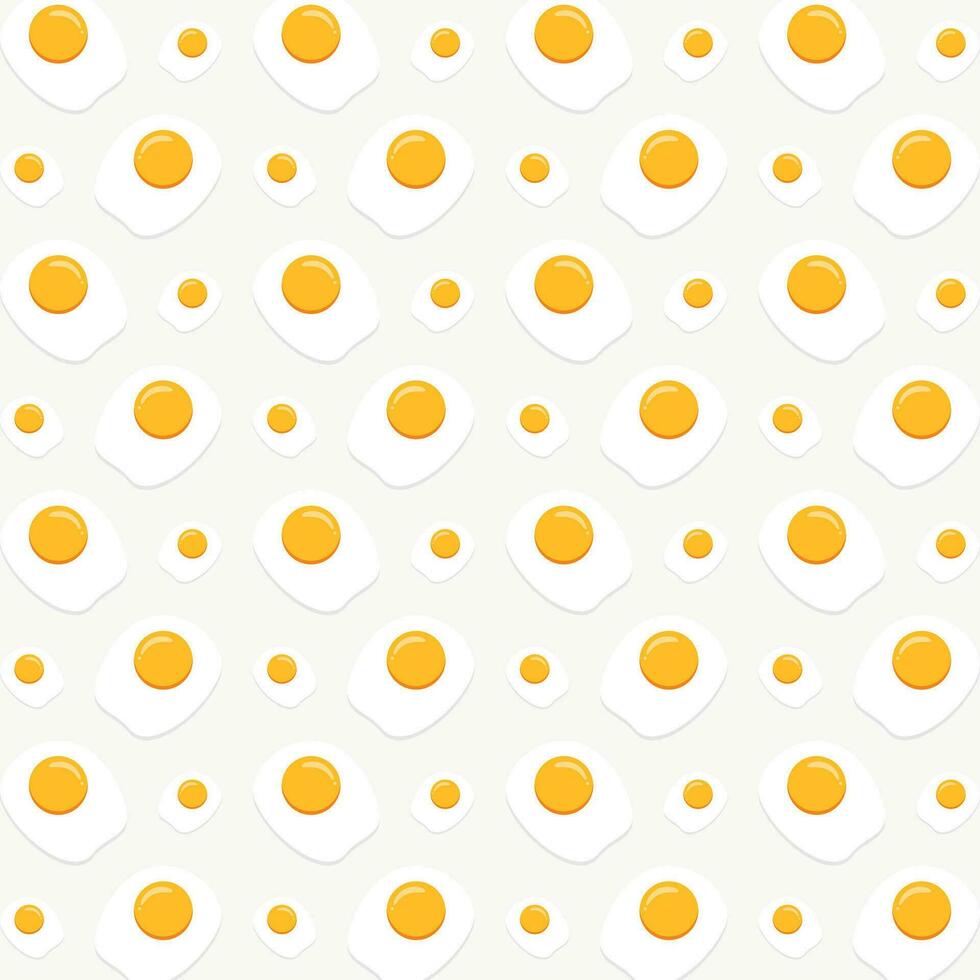 Fried egg design vector illustration seamless repeating pattern background