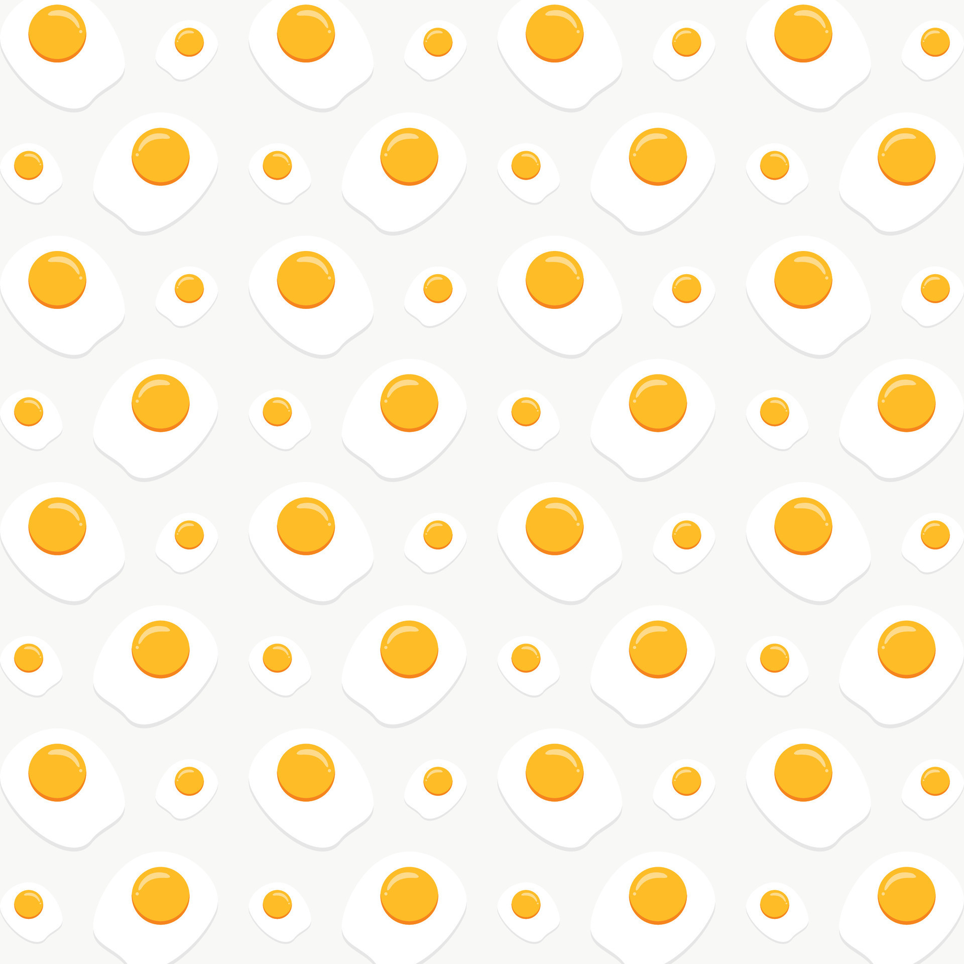 Fried egg design vector illustration seamless repeating pattern