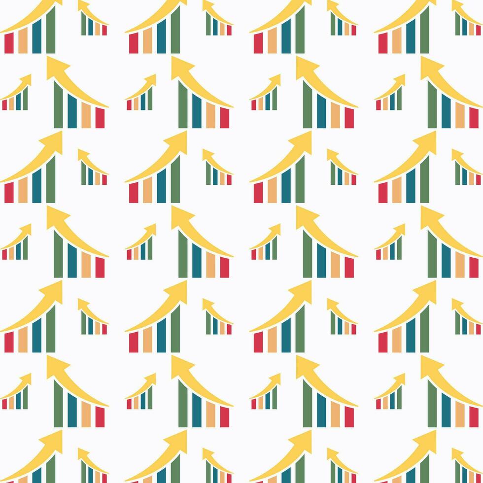 Graph trendy abstract pattern repeating vector illustration background