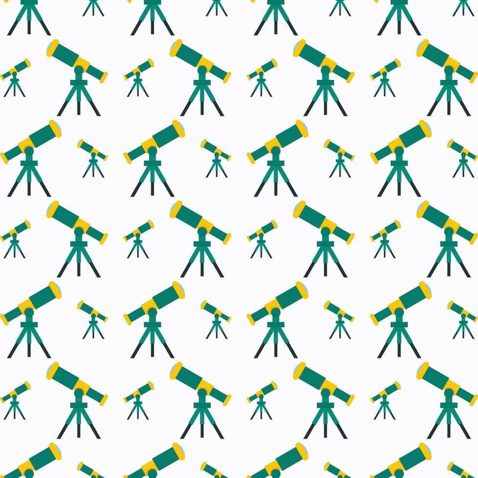 Telescope trendy abstract pattern repeating vector illustration background