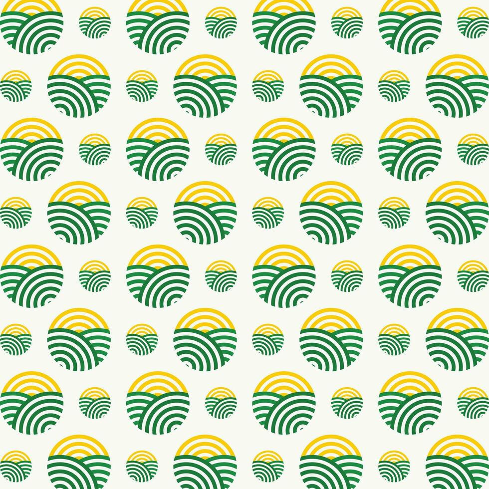 Farm agriculture seamless pattern design beautiful vector illustration