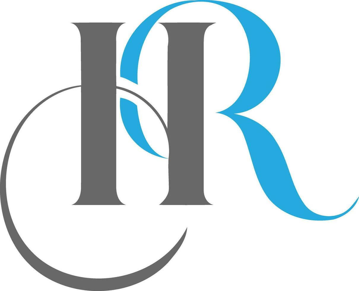 HR Letter Logo vector