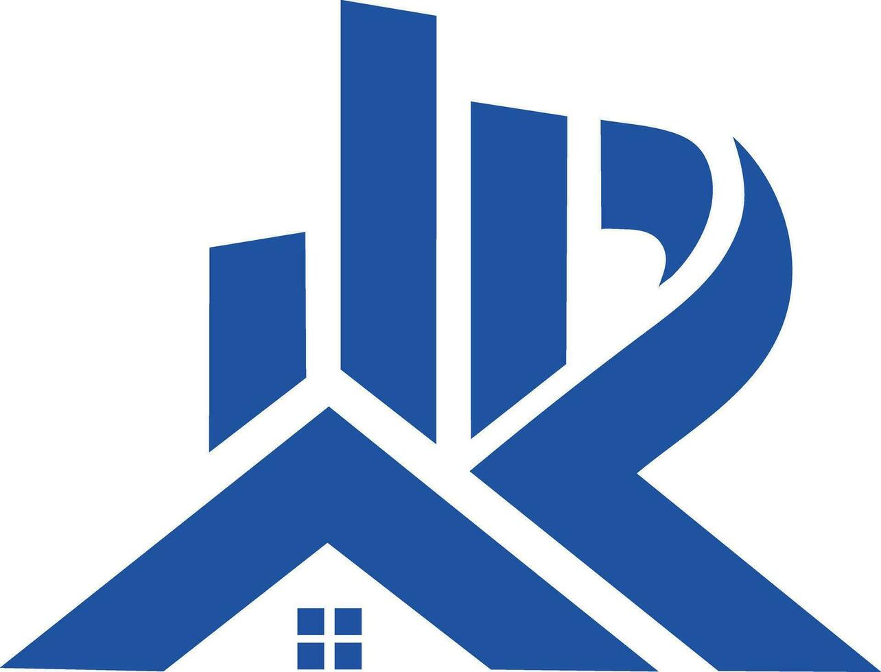 R Real Estate Logo vector