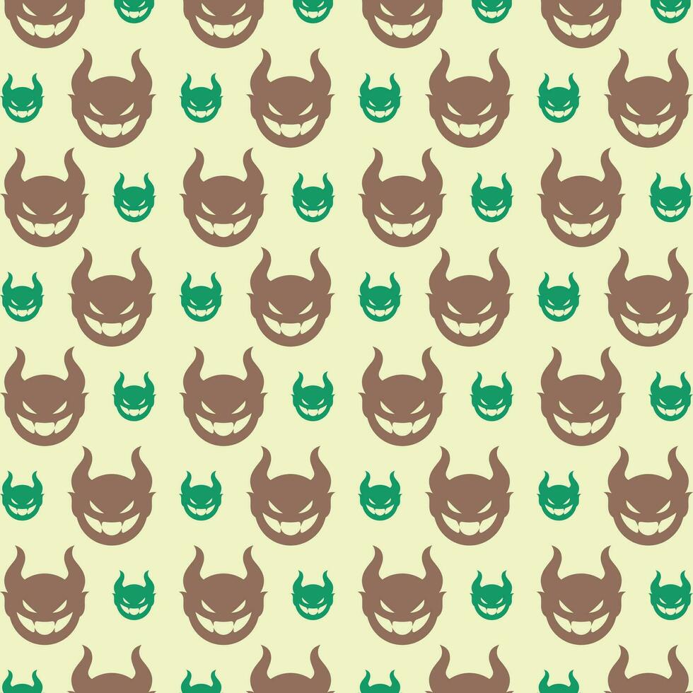 Devil abstract repeating pattern design vector illustration