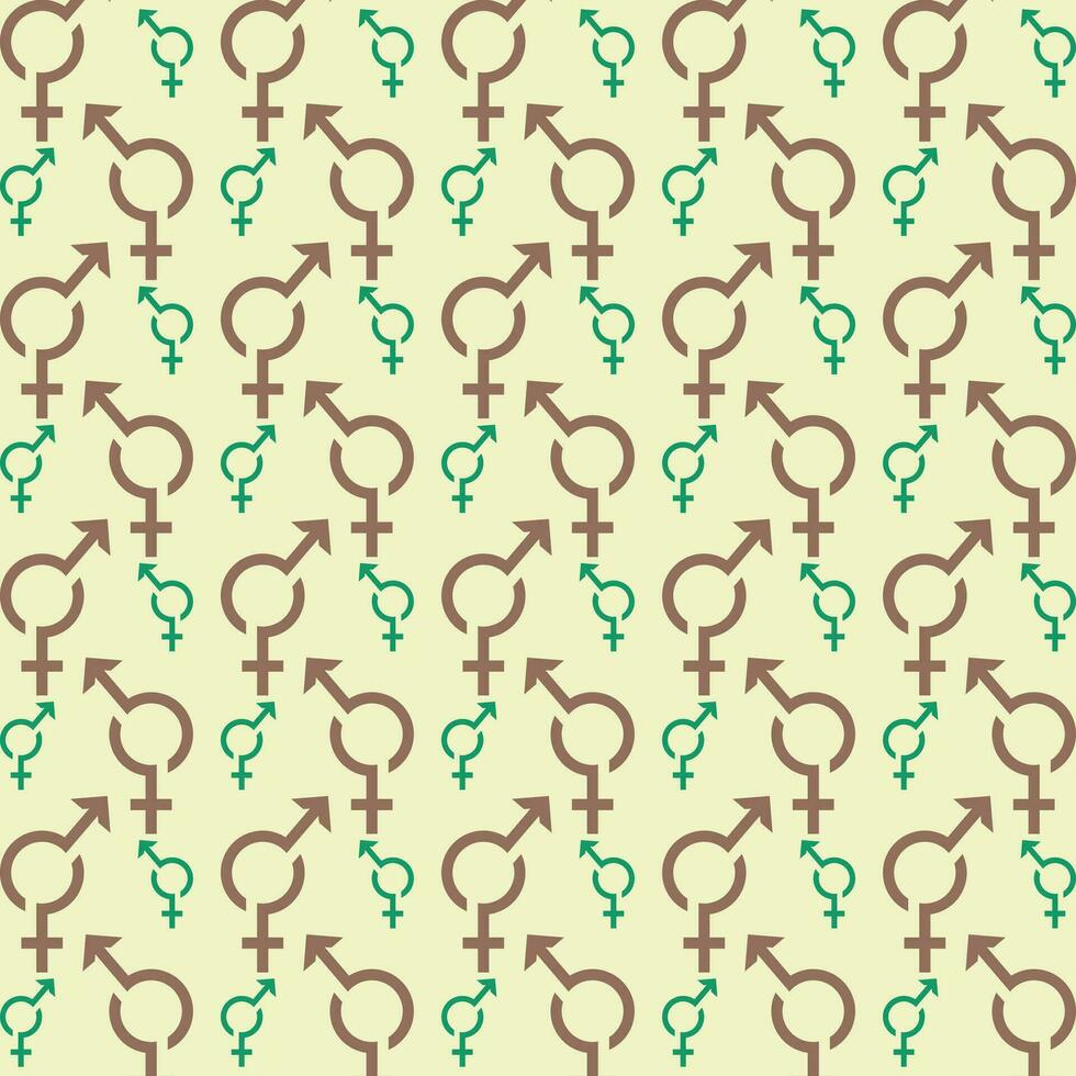 Gender abstract repeating pattern design vector illustration