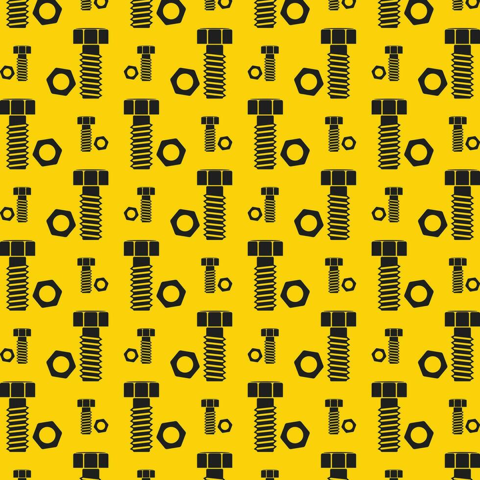 Screw bolt repeating pattern background vector illustration