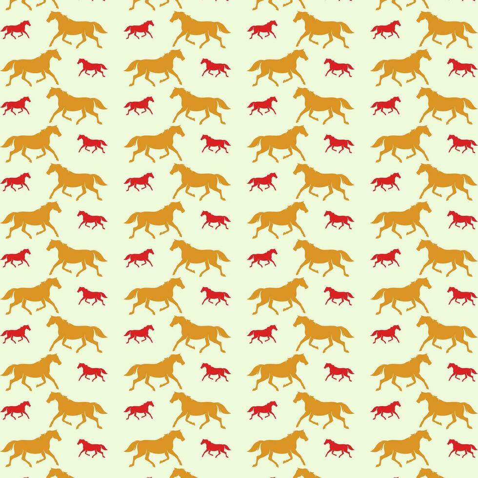 Creative horse abstract repeating pattern design vector illustration