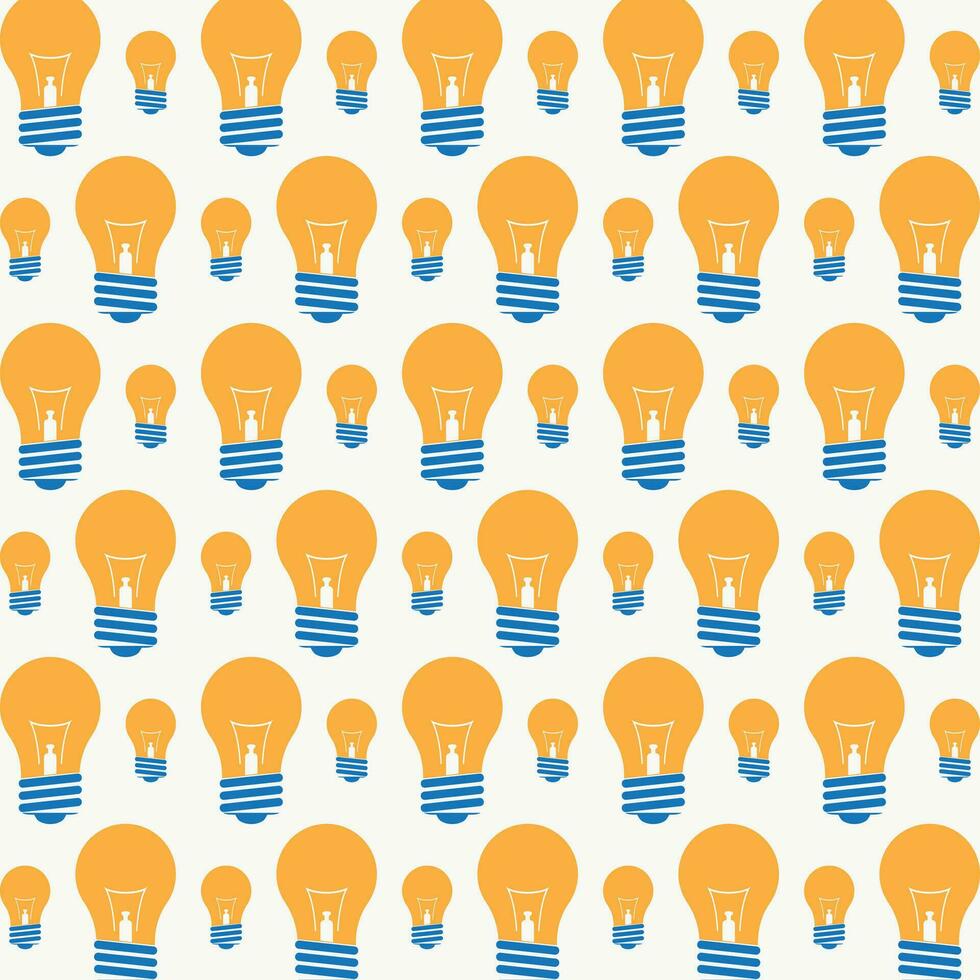 Inspiration bulb seamless pattern design beautiful vector illustration
