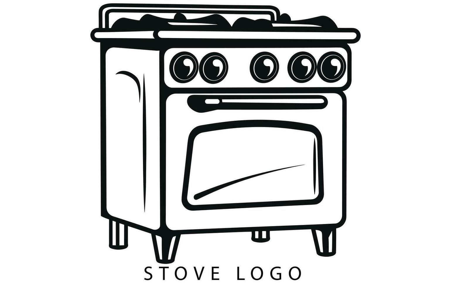 Stove icon logo vector design