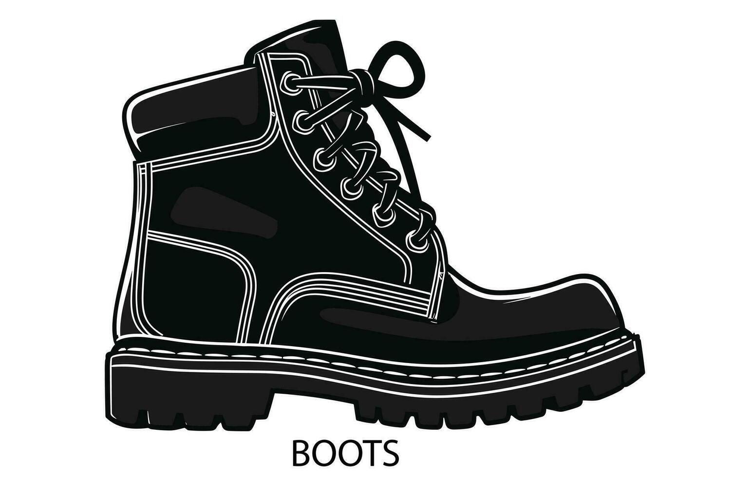 Hiking boot vector icon. filled flat sign for mobile concept and web design