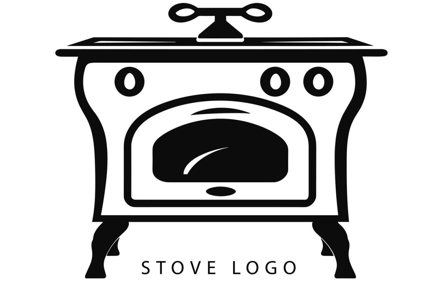 Stove icon logo vector design