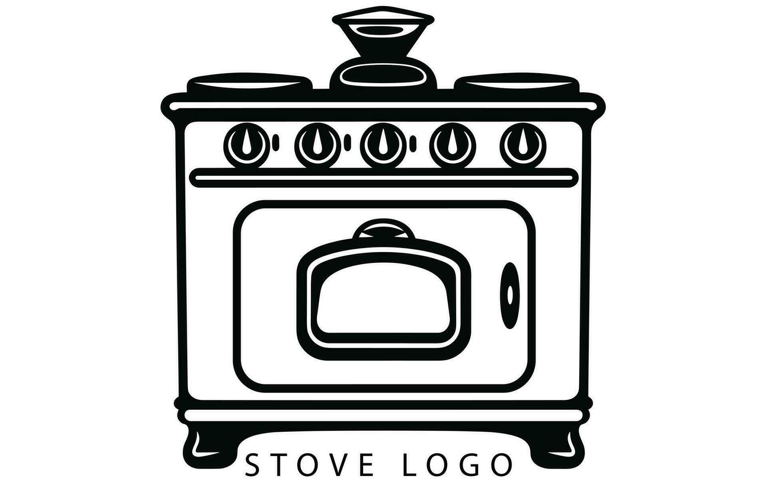 Stove icon logo vector design