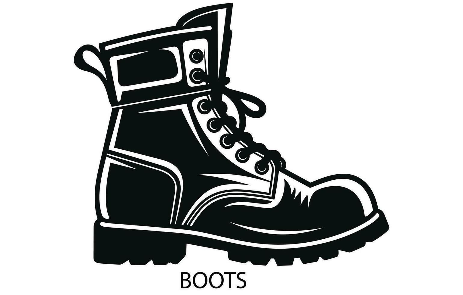 Hiking boot vector icon. filled flat sign for mobile concept and web design